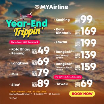 MYAirline-Year-End-Trippin-Deal-1-350x350 - Air Fare Johor Kedah Kelantan Kuala Lumpur Melaka Negeri Sembilan Online Store Pahang Penang Perak Perlis Promotions & Freebies Putrajaya Sabah Sarawak Selangor Sports,Leisure & Travel Terengganu Travel Packages 