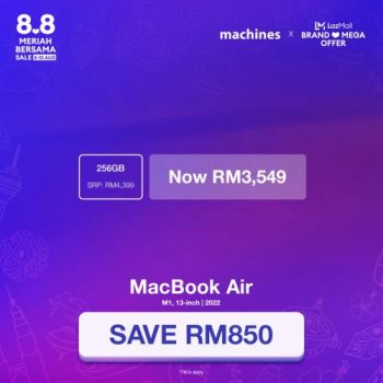 Machines-Lazada-8.8-Sale-12-350x350 - Computer Accessories Electronics & Computers IT Gadgets Accessories Johor Kedah Kelantan Kuala Lumpur Laptop Malaysia Sales Melaka Mobile Phone Negeri Sembilan Pahang Penang Perak Perlis Putrajaya Sabah Sarawak Selangor Tablets Terengganu 