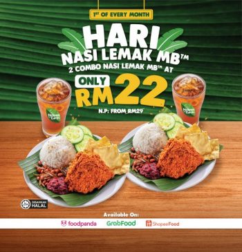 Marrybrown-2-Nasi-Lemak-MB-Combo-for-RM22-Promotion-350x365 - Beverages Food , Restaurant & Pub Johor Kedah Kelantan Kuala Lumpur Melaka Negeri Sembilan Pahang Penang Perak Perlis Promotions & Freebies Putrajaya Sabah Sarawak Selangor Terengganu 
