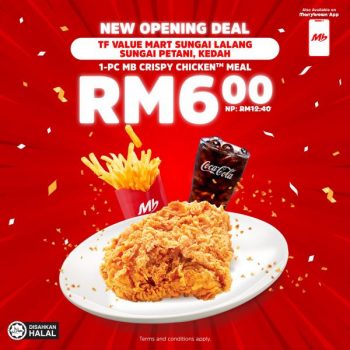Marrybrown-Opening-Promotion-at-TF-Value-Mart-Sungai-Lalang-1-350x350 - Beverages Food , Restaurant & Pub Kedah Promotions & Freebies 
