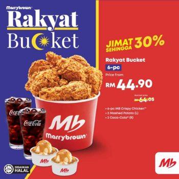 Marrybrown-Rakyat-Bucket-Special-350x350 - Beverages Food , Restaurant & Pub Johor Kedah Kelantan Kuala Lumpur Melaka Negeri Sembilan Pahang Penang Perak Perlis Promotions & Freebies Putrajaya Sabah Sarawak Selangor Terengganu 