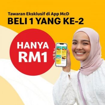 McDonalds-Buy-2nd-Item-@-RM1-Promotion-350x350 - Beverages Fast Food Food , Restaurant & Pub Johor Kedah Kelantan Kuala Lumpur Melaka Negeri Sembilan Pahang Penang Perak Perlis Promotions & Freebies Putrajaya Sabah Sarawak Selangor Terengganu 