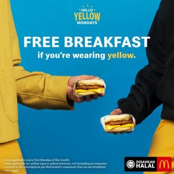 McDonalds-Hello-Yellow-Monday-Free-Breakfast-Promotion-350x350 - Beverages Food , Restaurant & Pub Johor Kedah Kelantan Kuala Lumpur Melaka Negeri Sembilan Pahang Penang Perak Perlis Promotions & Freebies Putrajaya Sabah Sarawak Selangor Terengganu 