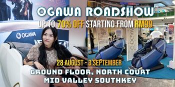OGAWA-Roadshow-Sale-at-Mid-Valley-Southkey-350x175 - Johor Malaysia Sales Others 