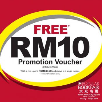 POPULAR-Book-Fair-Sale-at-Johor-Bahru-City-Square-1-350x350 - Books & Magazines Johor Malaysia Sales Stationery 