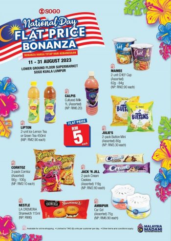 SOGO-Supermarket-National-Day-Flat-Price-Bonanza-Promotion-350x495 - Kuala Lumpur Promotions & Freebies Selangor Supermarket & Hypermarket 