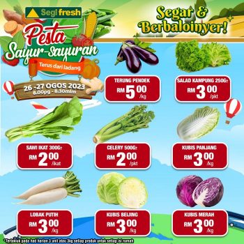 Segi-Fresh-Pesta-Sayur-Sayuran-Promotion-4-350x350 - Melaka Negeri Sembilan Perak Promotions & Freebies Putrajaya Selangor Supermarket & Hypermarket 