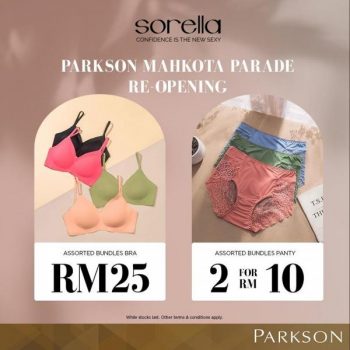 Sorella-ReOpening-Promotion-at-Parkson-Mahkota-Parade-350x350 - Fashion Accessories Fashion Lifestyle & Department Store Lingerie Melaka Promotions & Freebies Underwear 