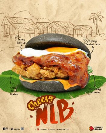 Spades-Burger-Cheesy-Nasi-Lemak-Burger-Promo-350x438 - Beverages Burger Food , Restaurant & Pub Johor Kedah Kelantan Kuala Lumpur Melaka Negeri Sembilan Pahang Penang Perak Perlis Promotions & Freebies Putrajaya Sabah Sarawak Selangor Terengganu 