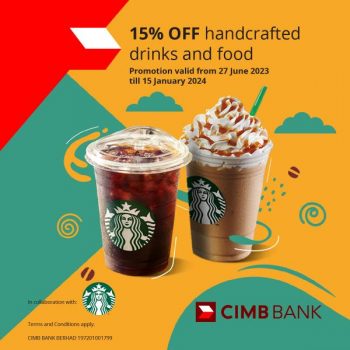 Starbucks-15-off-Handcrafted-Drinks-and-Food-with-CIMB-Bank-Cards-Promotion-350x350 - Beverages Food , Restaurant & Pub Johor Kedah Kelantan Kuala Lumpur Melaka Negeri Sembilan Pahang Penang Perak Perlis Promotions & Freebies Putrajaya Sabah Sarawak Selangor Terengganu 