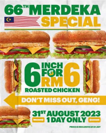 Subway-66th-Merdeka-Promotion-1-350x438 - Beverages Food , Restaurant & Pub Johor Kedah Kelantan Kuala Lumpur Melaka Negeri Sembilan Pahang Penang Perak Perlis Promotions & Freebies Putrajaya Sabah Sarawak Selangor Terengganu 