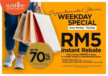Sunshine-Departmental-Store-Weekday-Special-350x247 - Penang Promotions & Freebies Supermarket & Hypermarket 