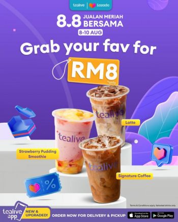 Tealive-Lazada-8.8-Sale-350x438 8-10 Aug 2023: Tealive Lazada 8.8 Sale