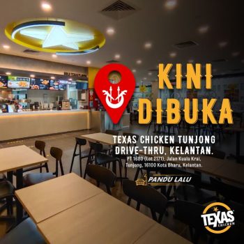 Texas-Chicken-Opening-Promotions-at-Tunjong-Kelantan-350x350 - Beverages Food , Restaurant & Pub Kelantan Promotions & Freebies 