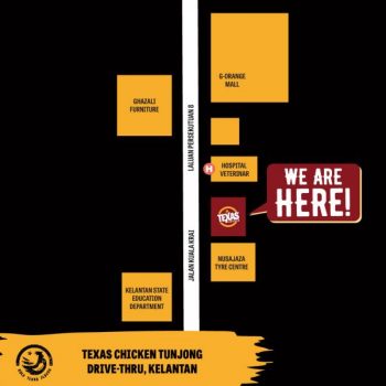 Texas-Chicken-Tunjong-Drive-Thru-Opening-Promotion-1-350x350 - Beverages Food , Restaurant & Pub Kelantan Promotions & Freebies 
