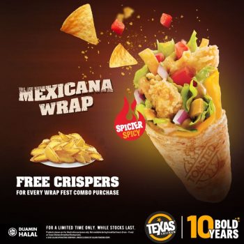 Texas-Chicken-Wrap-Fest-Promo-1-350x350 - Beverages Food , Restaurant & Pub Johor Kedah Kelantan Kuala Lumpur Melaka Negeri Sembilan Pahang Penang Perak Perlis Promotions & Freebies Putrajaya Sabah Sarawak Selangor Terengganu 