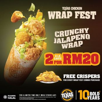 Texas-Chicken-Wrap-Fest-Promo-350x350 - Beverages Food , Restaurant & Pub Johor Kedah Kelantan Kuala Lumpur Melaka Negeri Sembilan Pahang Penang Perak Perlis Promotions & Freebies Putrajaya Sabah Sarawak Selangor Terengganu 