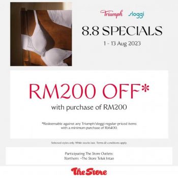 Triumph-Sloggi-8.8-Sale-at-The-Store-350x350 - Fashion Accessories Fashion Lifestyle & Department Store Lingerie Malaysia Sales Perak Underwear 