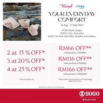 Triumph-Sloggi-Superb-Deals-at-SOGO-350x350 - Fashion Accessories Fashion Lifestyle & Department Store Johor Kuala Lumpur Lingerie Promotions & Freebies Selangor Underwear 