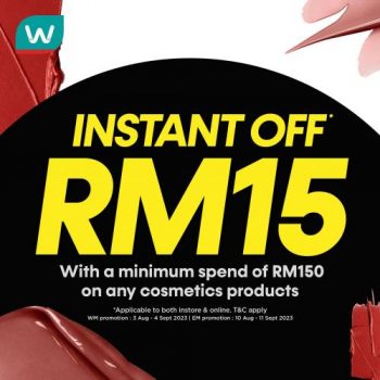 Watsons-Cosmetics-Promotion-2-350x350 - Beauty & Health Cosmetics Johor Kedah Kelantan Kuala Lumpur Melaka Negeri Sembilan Pahang Penang Perak Perlis Promotions & Freebies Putrajaya Sabah Sarawak Selangor Terengganu 