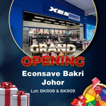XES-Shoes-Grand-Opening-Promotion-at-Econsave-Bakri-Johor-350x350 - Fashion Accessories Fashion Lifestyle & Department Store Footwear Johor Promotions & Freebies 