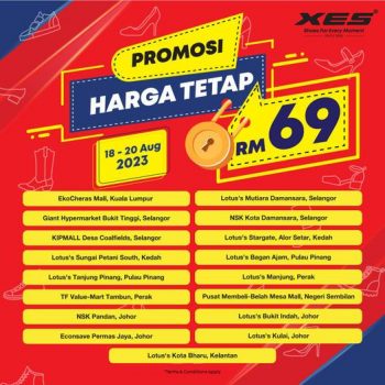 XES-Shoes-RM69-Fixed-Price-Promotion-350x350 - Fashion Accessories Fashion Lifestyle & Department Store Footwear Johor Kedah Kelantan Kuala Lumpur Melaka Negeri Sembilan Pahang Penang Perak Perlis Promotions & Freebies Putrajaya Sabah Sarawak Selangor Terengganu 