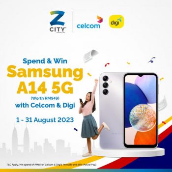 ZCITY-Pay-Celcom-Digi-Bill-Win-Samsung-A14-5G-Promotion-350x350 - Johor Kedah Kelantan Kuala Lumpur Melaka Negeri Sembilan Online Store Others Pahang Penang Perak Perlis Promotions & Freebies Putrajaya Sabah Sarawak Selangor Terengganu 