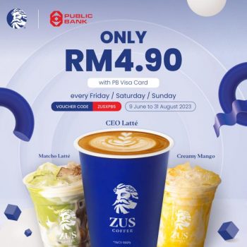 ZUS-Coffee-RM4.90-Handcrafted-Drinks-with-Public-Bank-350x350 - Beverages Food , Restaurant & Pub Johor Kedah Kelantan Kuala Lumpur Melaka Negeri Sembilan Pahang Penang Perak Perlis Promotions & Freebies Putrajaya Sabah Sarawak Selangor Terengganu 