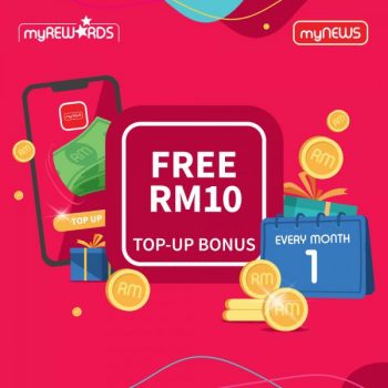 myNEWS-1-Day-Top-Up-FREE-RM10-Bonus-Top-Up-Bonus-Promotion-350x350 - Johor Kedah Kelantan Kuala Lumpur Melaka Negeri Sembilan Pahang Penang Perak Perlis Promotions & Freebies Putrajaya Sabah Sarawak Selangor Supermarket & Hypermarket Terengganu 