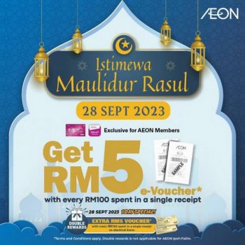 AEON-Maulidur-Rasul-Promotion-350x350 - Johor Kedah Kelantan Kuala Lumpur Melaka Negeri Sembilan Pahang Penang Perak Perlis Promotions & Freebies Putrajaya Sabah Sarawak Selangor Supermarket & Hypermarket Terengganu 