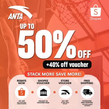 ANTA-Shopee-9.9-Mega-Sale-350x350 - Apparels Fashion Accessories Fashion Lifestyle & Department Store Footwear Johor Kedah Kelantan Kuala Lumpur Malaysia Sales Melaka Negeri Sembilan Online Store Pahang Penang Perak Perlis Putrajaya Sabah Sarawak Selangor Sportswear Terengganu 