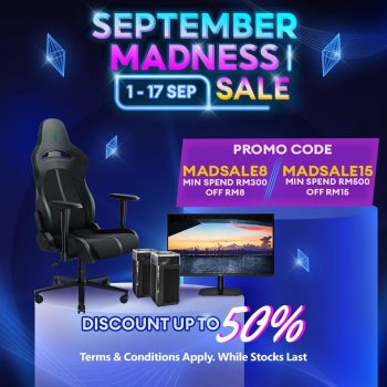 All-It-Hypermarket-September-Madness-Sale-350x350 - Computer Accessories Electronics & Computers IT Gadgets Accessories Johor Kedah Kelantan Kuala Lumpur Malaysia Sales Melaka Negeri Sembilan Online Store Pahang Penang Perak Perlis Putrajaya Sabah Sarawak Selangor Terengganu 