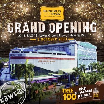 Bungkus-Kaw-Kaw-Opening-Free-Drinks-Giveaway-at-Selayang-Mall-350x350 - Beverages Food , Restaurant & Pub Promotions & Freebies Selangor 