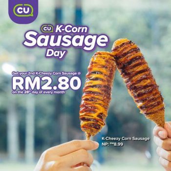 CU-K-Corn-Sausage-Day-2nd-K-Cheezy-Corn-Sausage-for-RM2.80-Promotion-350x350 - Beverages Food , Restaurant & Pub Johor Kedah Kelantan Kuala Lumpur Melaka Negeri Sembilan Pahang Penang Perak Perlis Promotions & Freebies Putrajaya Sabah Sarawak Selangor Supermarket & Hypermarket Terengganu 