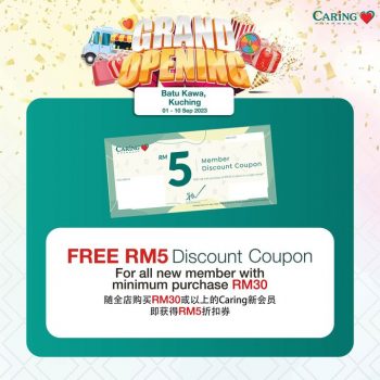 Caring-Pharmacy-Opening-Promotions-at-Kuching-Outlet-5-350x350 - Beauty & Health Health Supplements Personal Care Promotions & Freebies Sarawak 