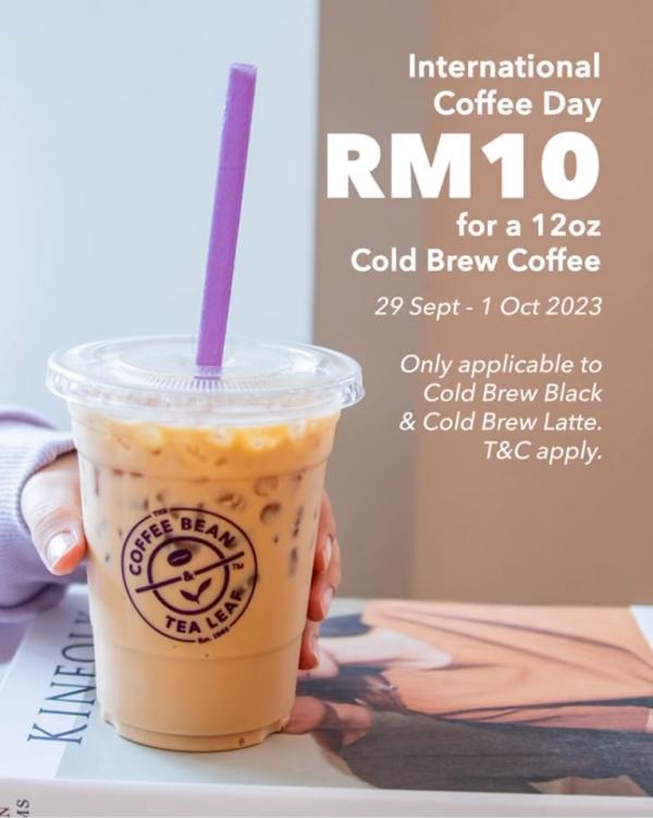 29 Sep-1 Oct 2023: Coffee Bean International Coffee Day Promotion