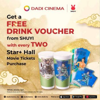 Dadi-Cinema-Free-Drink-Promo-350x350 - Cinemas Movie & Music & Games Promotions & Freebies 