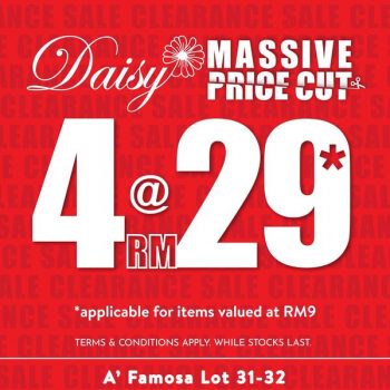 Daisy-Massive-Price-Out-at-Freeport-AFamosa-Outlet-350x350 - Apparels Fashion Accessories Fashion Lifestyle & Department Store Malaysia Sales Melaka 