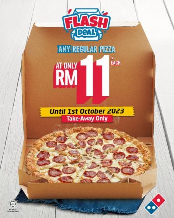 Dominos-Pizza-Flash-Deal-Regular-Pizza-for-RM11-350x438 - Beverages Food , Restaurant & Pub Johor Kedah Kelantan Kuala Lumpur Melaka Negeri Sembilan Pahang Penang Perak Perlis Pizza Promotions & Freebies Putrajaya Sabah Sarawak Selangor Terengganu 