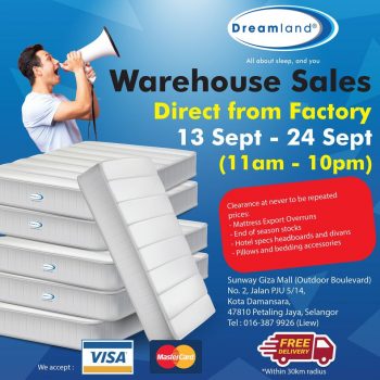 Dreamland-Warehouse-Sale-350x350 - Beddings Home & Garden & Tools Mattress Selangor Warehouse Sale & Clearance in Malaysia 
