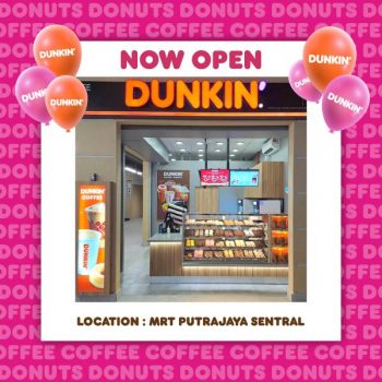 Dunkin-Opening-Promotion-at-MRT-Putrajaya-Sentral-350x350 - Beverages Food , Restaurant & Pub Promotions & Freebies Putrajaya 