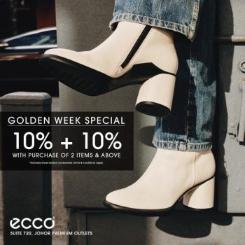 Ecco-Golden-Week-Special-Sale-at-Johor-Premium-Outlets-350x350 - Fashion Accessories Fashion Lifestyle & Department Store Footwear Johor Malaysia Sales 
