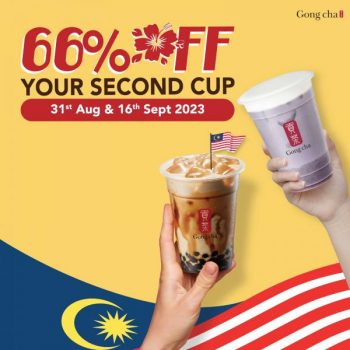 Gong-Cha-Merdeka-Malaysia-Day-66-OFF-2nd-Cup-Promotion-350x350 - Johor Kedah Kelantan Kuala Lumpur Melaka Negeri Sembilan Pahang Penang Perak Perlis Promotions & Freebies Putrajaya Sabah Sarawak Selangor Terengganu 