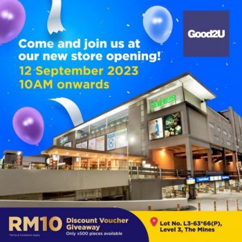 Good2U-Opening-Promotion-at-The-Mines-350x350 - Apparels Fashion Accessories Fashion Lifestyle & Department Store Promotions & Freebies Selangor 