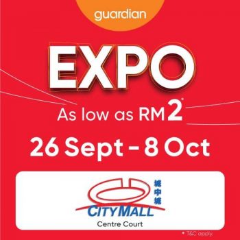Guardian-Expo-Sale-As-Low-As-RM2-at-City-Mall-350x350 - Beauty & Health Health Supplements Malaysia Sales Personal Care Sabah 