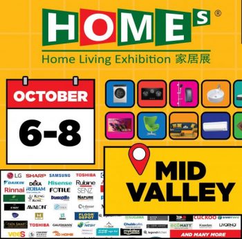 HOMEs-Home-Living-Exhibition-Sale-at-Mid-Valley-350x346 - Beddings Electronics & Computers Furniture Home & Garden & Tools Home Appliances Home Decor Kitchen Appliances Kuala Lumpur Selangor Warehouse Sale & Clearance in Malaysia 