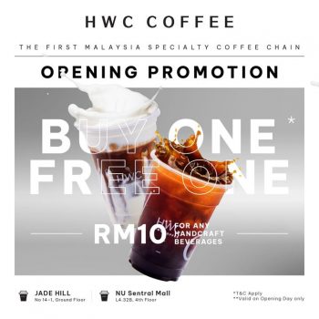 HWC-Coffee-Opening-Promotion-at-Jade-Hills-Kajang-and-Nu-Sentral-Mall-350x350 - Beverages Food , Restaurant & Pub Kuala Lumpur Promotions & Freebies Selangor 