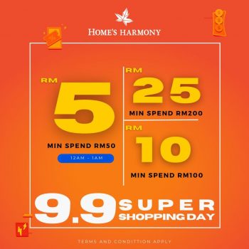 Homes-Harmony-9.9-Super-Shopping-Day-1-350x350 - Furniture Home & Garden & Tools Home Decor Home Hardware Johor Kedah Kelantan Kuala Lumpur Malaysia Sales Melaka Negeri Sembilan Pahang Penang Perak Perlis Putrajaya Sabah Sarawak Selangor Terengganu 