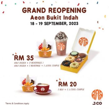J.CO-Grand-Reopening-Promotion-at-AEON-Bukit-Indah-350x349 - Beverages Food , Restaurant & Pub Johor Promotions & Freebies 