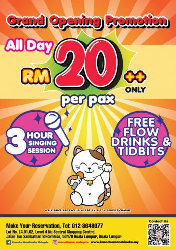 Karaoke-Manekineko-Grand-Opening-Promo-350x496 - Karaoke Movie & Music & Games Promotions & Freebies 